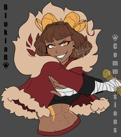 Sample art of Cinder's oc