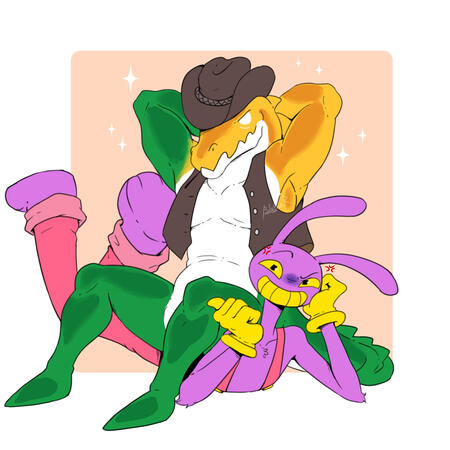 Sample art of Jax & Gummigoo from TADC